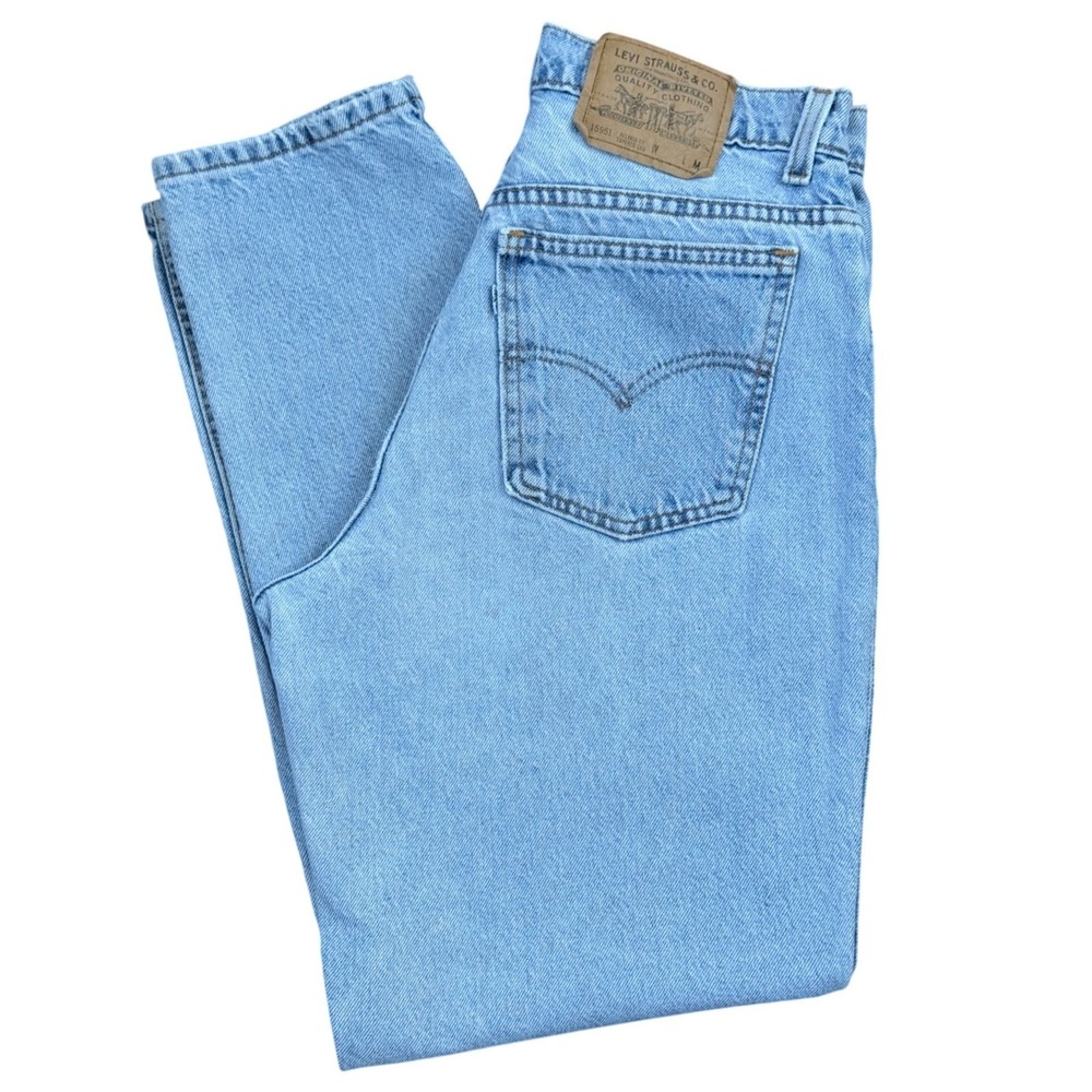 A1 Levi's 951 Jeans Light Wash Relaxed Tapered‎ 1996 Vintage White Tab Made USA